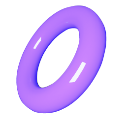 floating torus purple